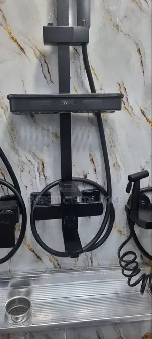 Square Black Shower