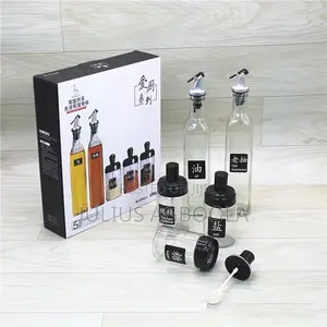 5pcs Oil Vinegar Spice Bottles Multifunctional Kitchen Seasoning