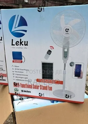 Quality Leku Solar Rechargeable Standing Fan