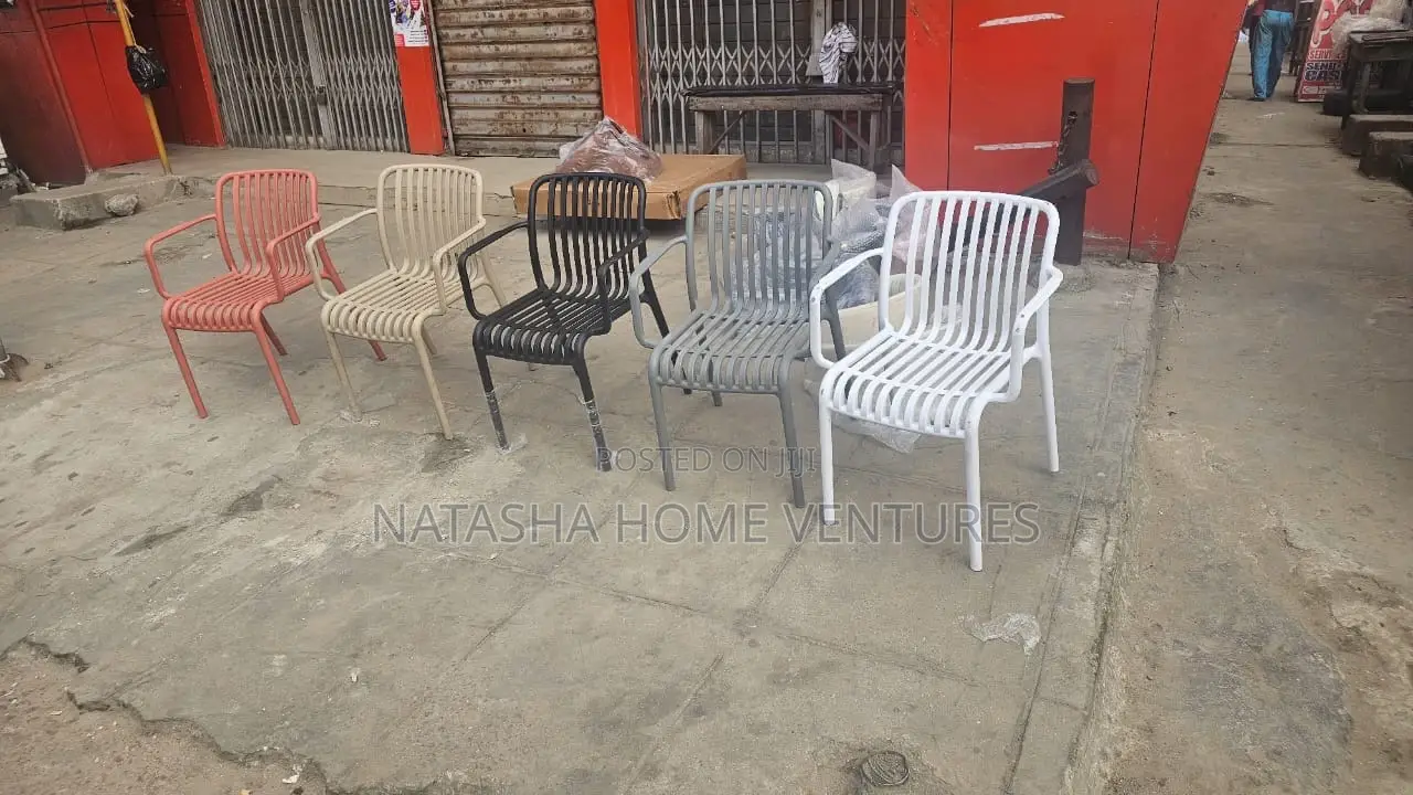Outdoor Stackable Slat Armchairs
