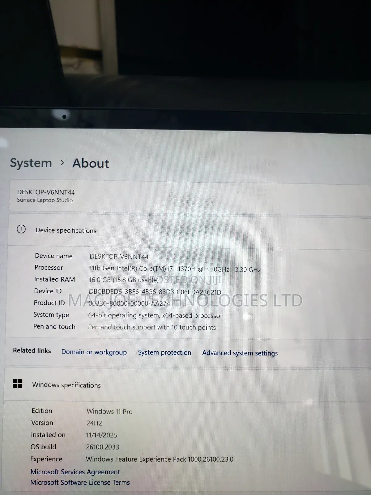 Laptop Microsoft Surface Laptop Studio 16GB Intel Core i7 SSD 512GB