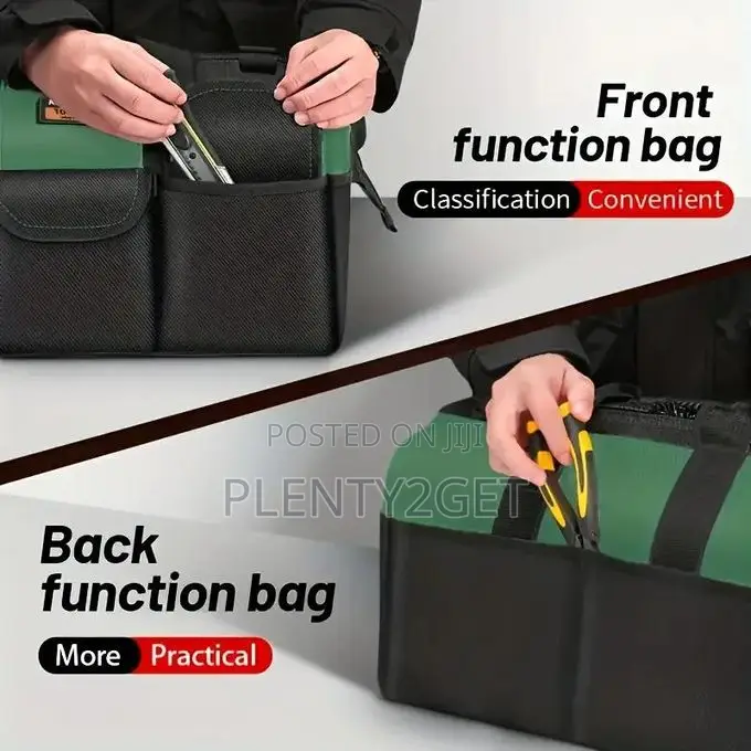 Durable Tool Bag - Multifunctional Canvas Storage Pouch For Electricia