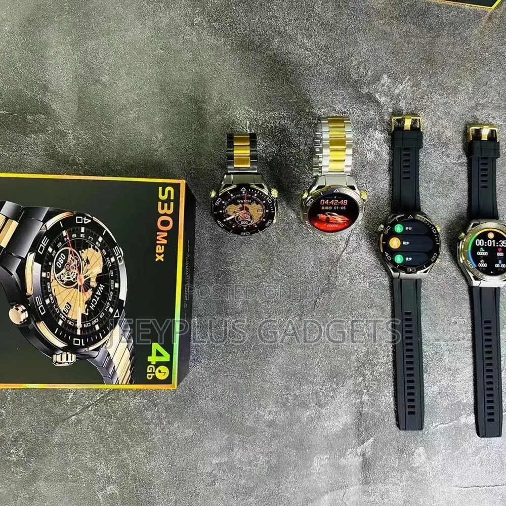 S30 Max Smartwatch, 4gb Rom With Amoled Display