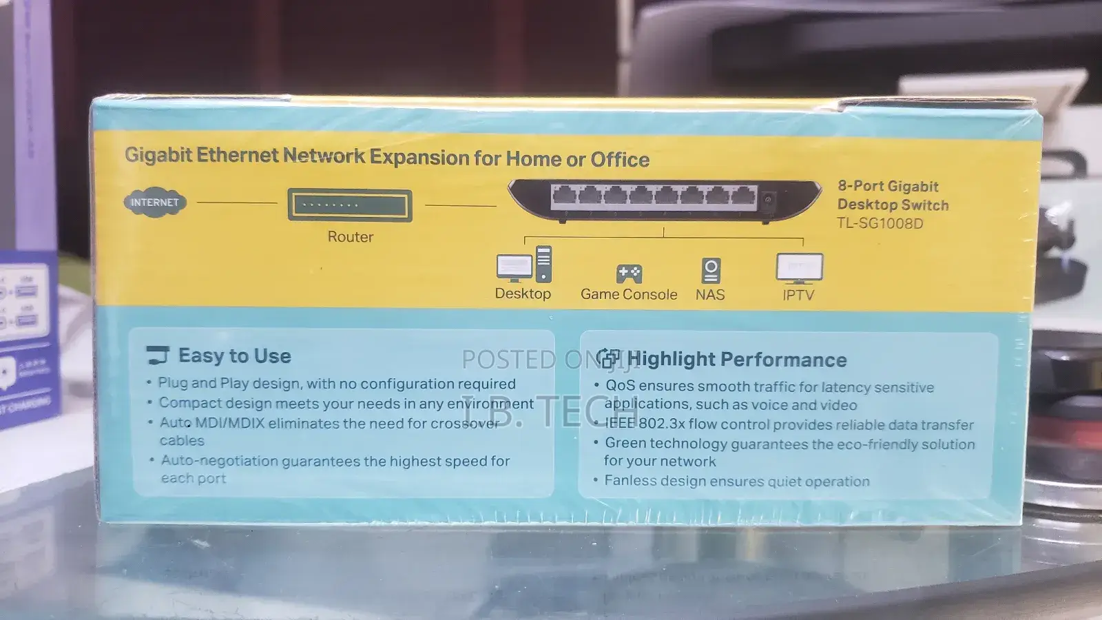 Tp-Link 8-Port Gigabit Desktop Switch Tl-Sg1008d
