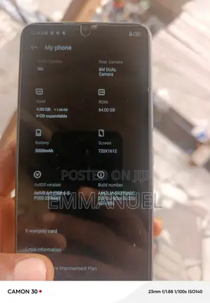 Itel A60S 64 GB Blue