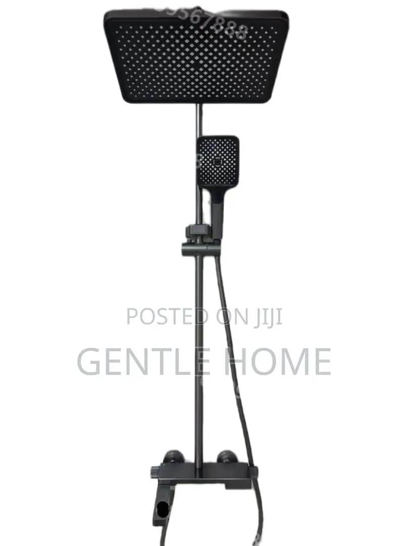 Black Standing Shower