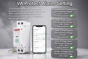 Tuya Wifi Smart Breaker 63a Timer Energy Under Over Voltage Protect