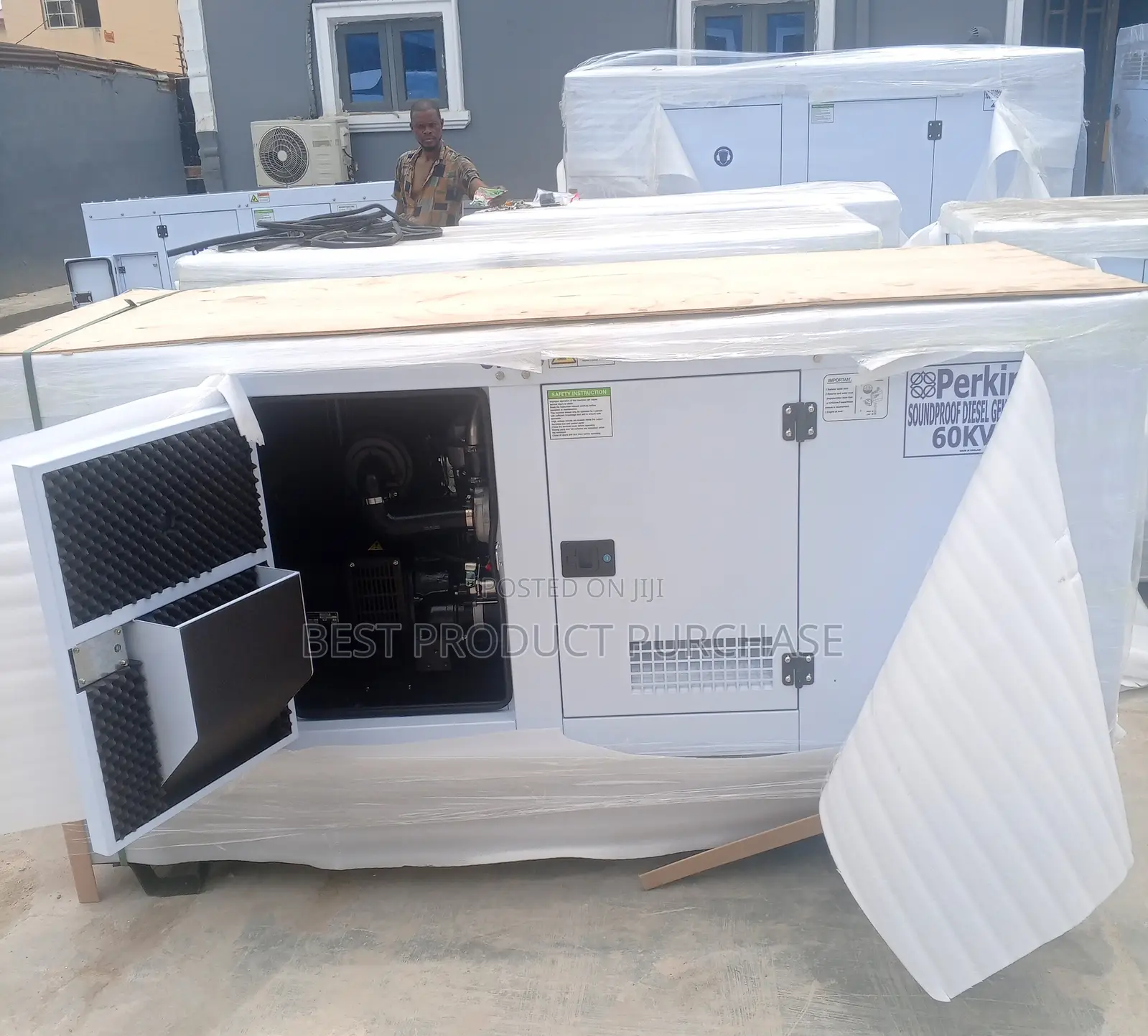 60kva Perkins With Original Soundproof Canopy