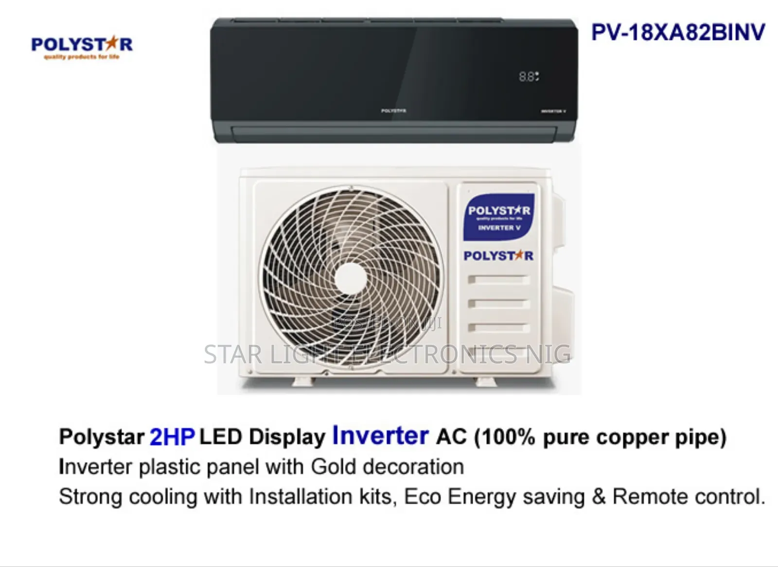 Black 2hp Inverter AC