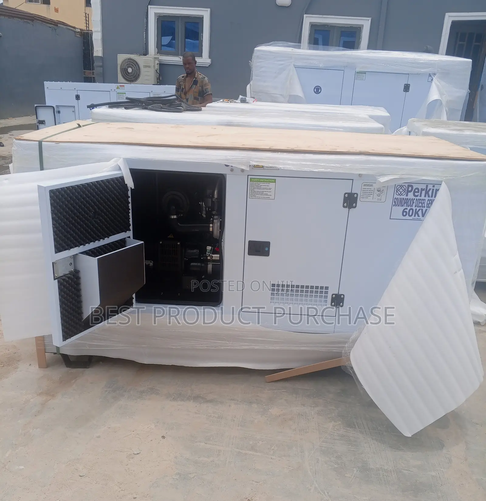 Clean 60kva Perkins Silent Generator Set