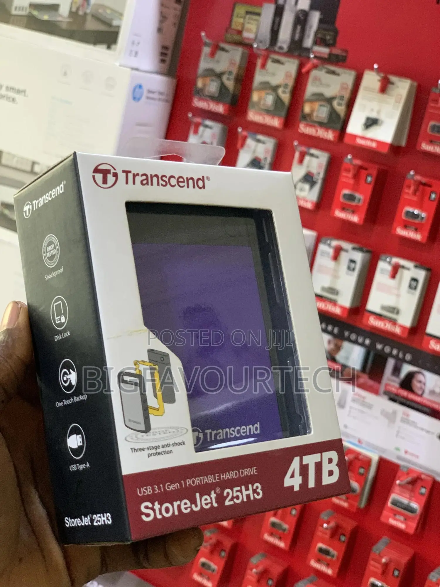 Transcend 4tb Usb 3.1 Storejet 25m3 External Hard Drive