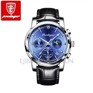 Quality Poedagar LeatherChronograph Watch