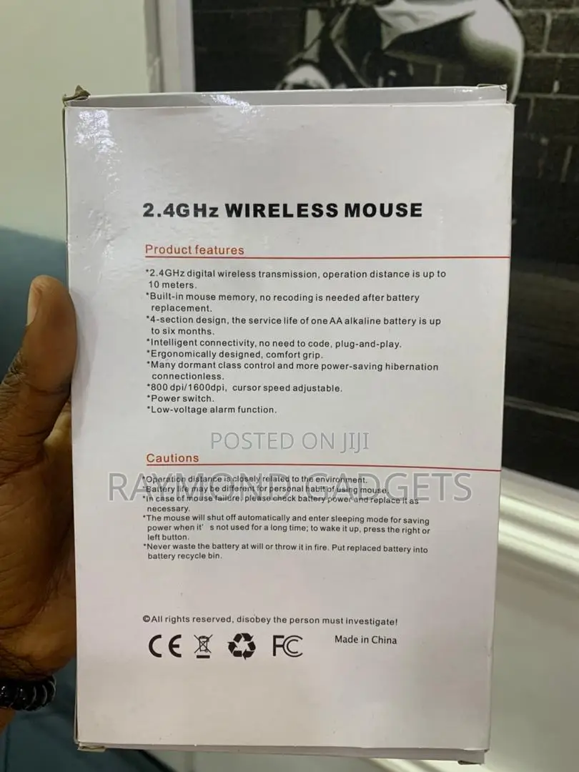 Wireless Optical Mouse 2.4ghz – Ergonomic Design, Long Battery Life