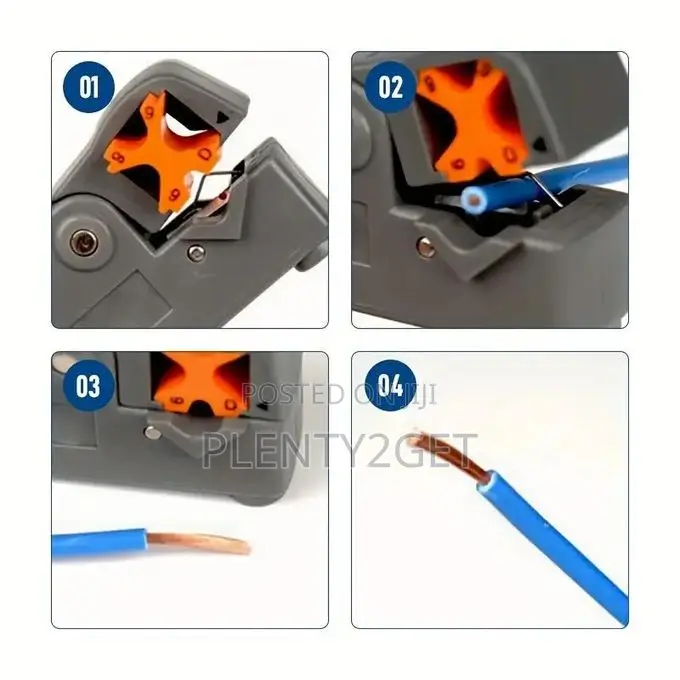1pc Automatic Multifunctional Wire Stripper and Crimping Tool With Hex