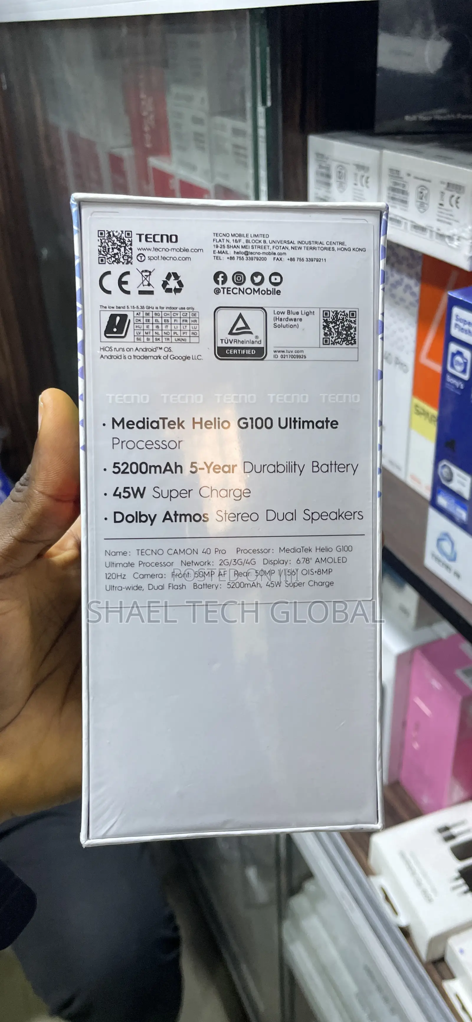 New Tecno Camon 40 Pro 4G 256 GB