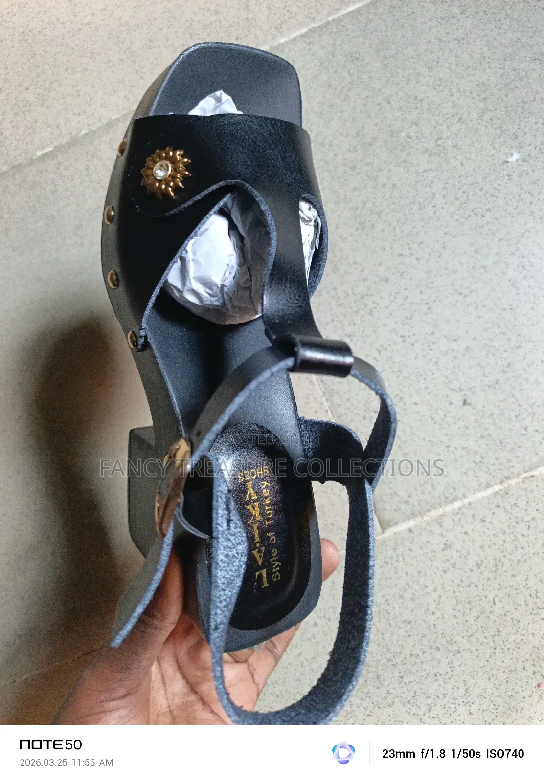 Leather Wedge Sandals