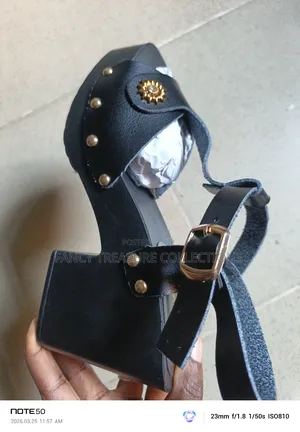 Leather Wedge Sandals