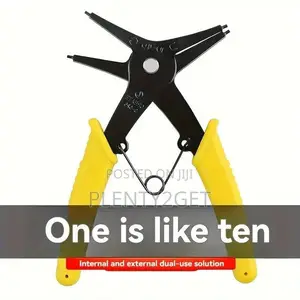 2-in-1 Snap Ring Pliers - Dual-Purpose, Multi-Functional Metal Tool Fo
