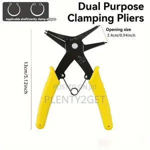 2-in-1 Snap Ring Pliers - Dual-Purpose, Multi-Functional Metal Tool Fo
