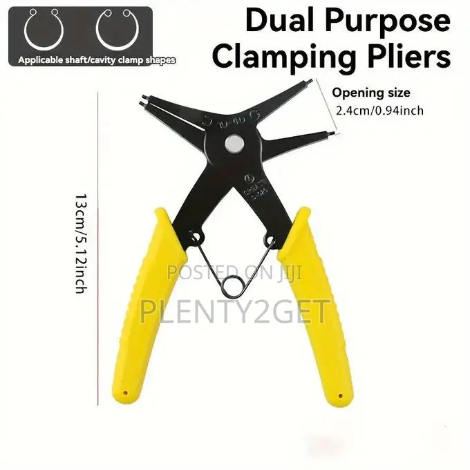 2-in-1 Snap Ring Pliers - Dual-Purpose, Multi-Functional Metal Tool Fo