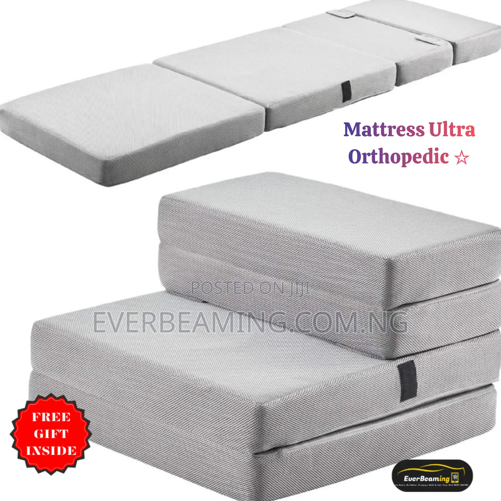 Orthopedic Foldable Mattress 2.3ft X 6ft