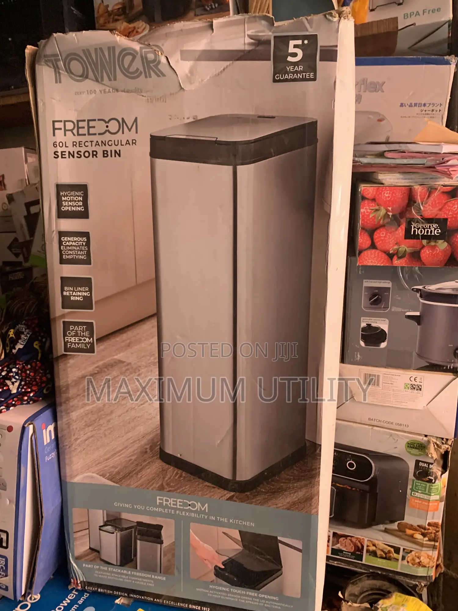 Tower 60liters Sensor Waste Bin