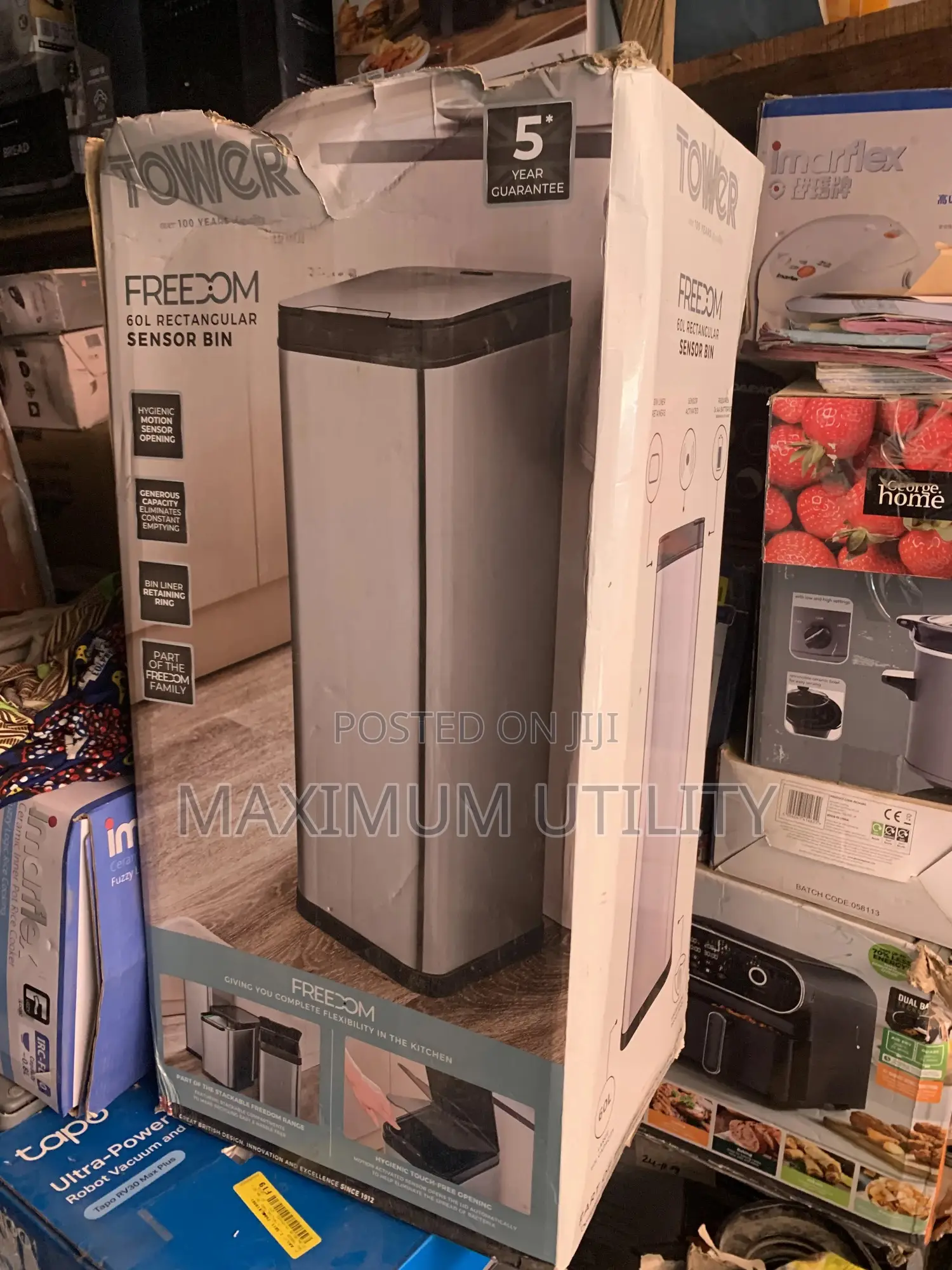 Tower 60liters Sensor Waste Bin