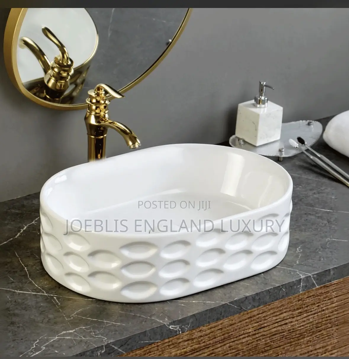 Counter Top Basin Oval Shape