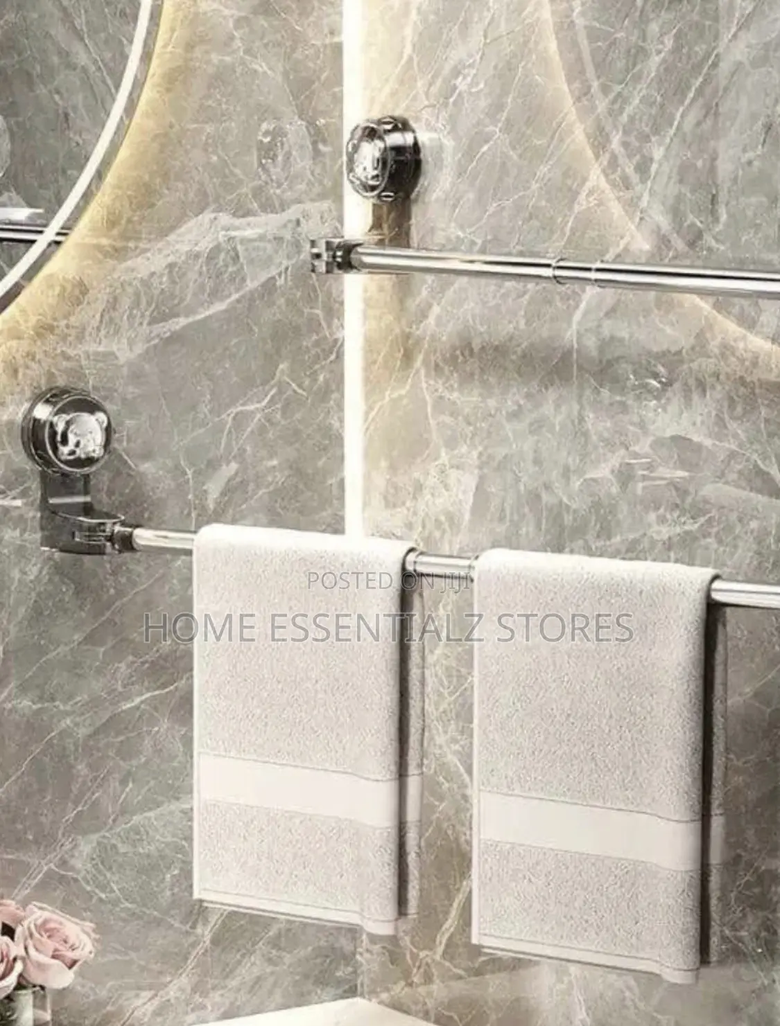 Extendable Non-drill Adjustable Towel Hanger (Each)
