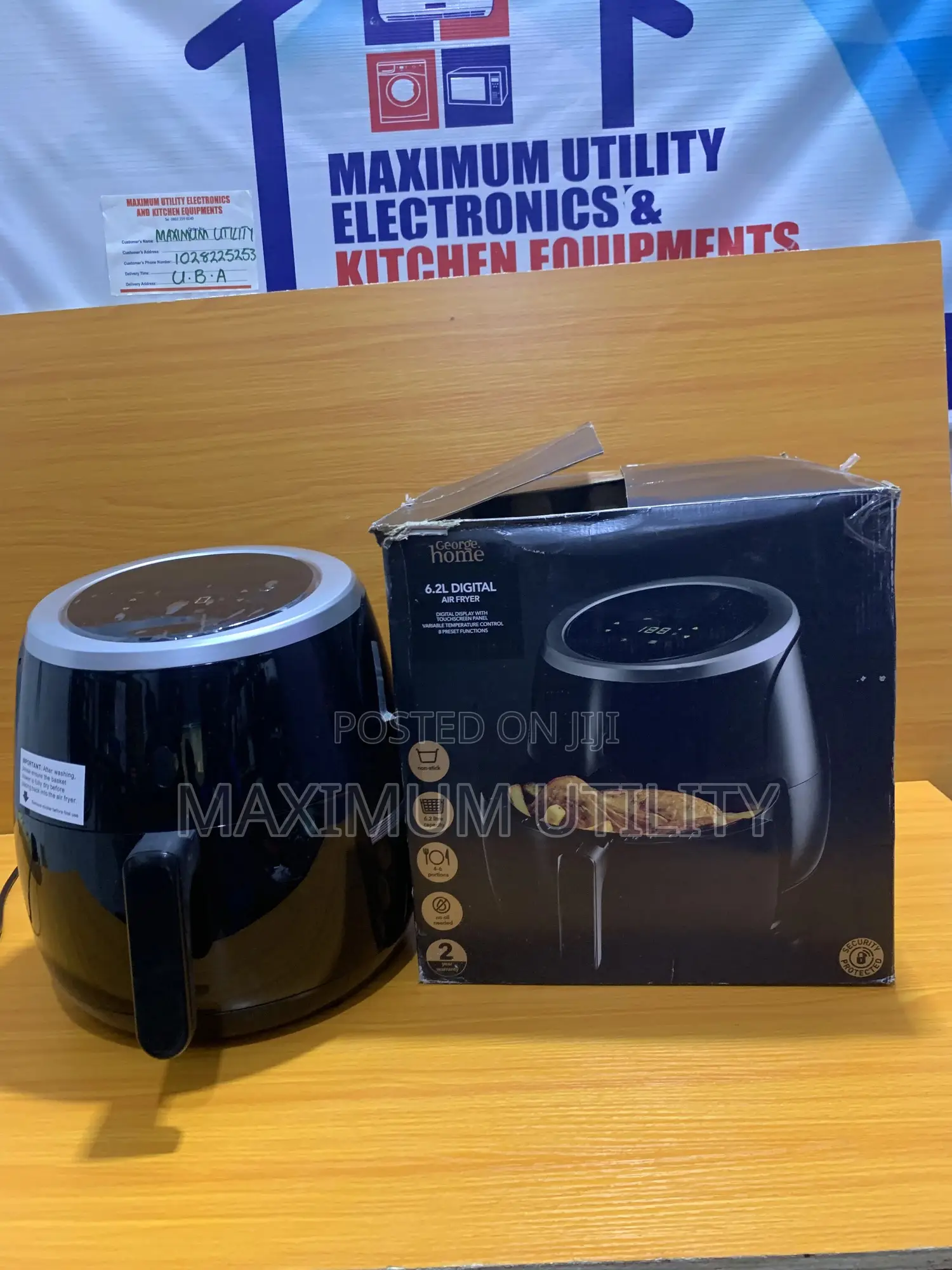 George Home 6.2 Liters Airfryer
