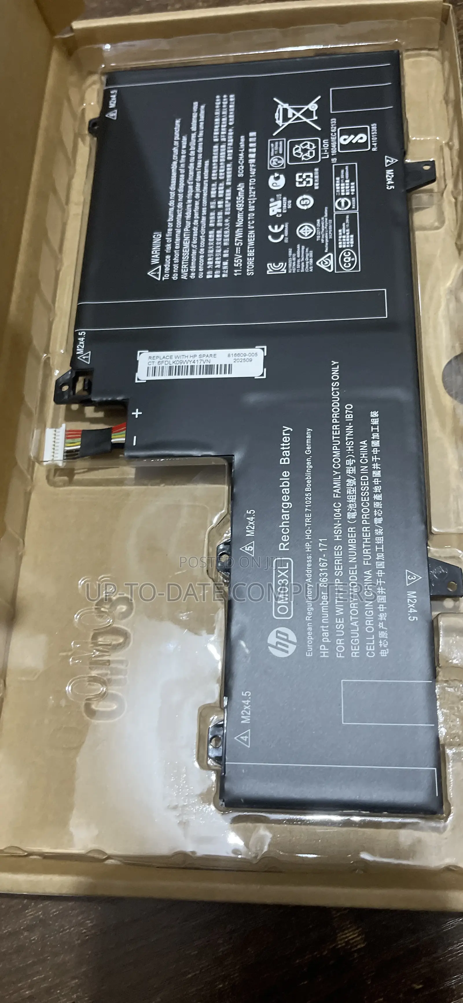 Hp Om03xl Rechargeable Battery