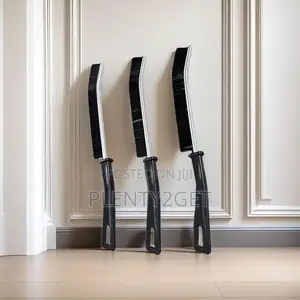 3pcs Multi-Purpose Crevice Cleaning Brushes With Reusable Plastic Hand