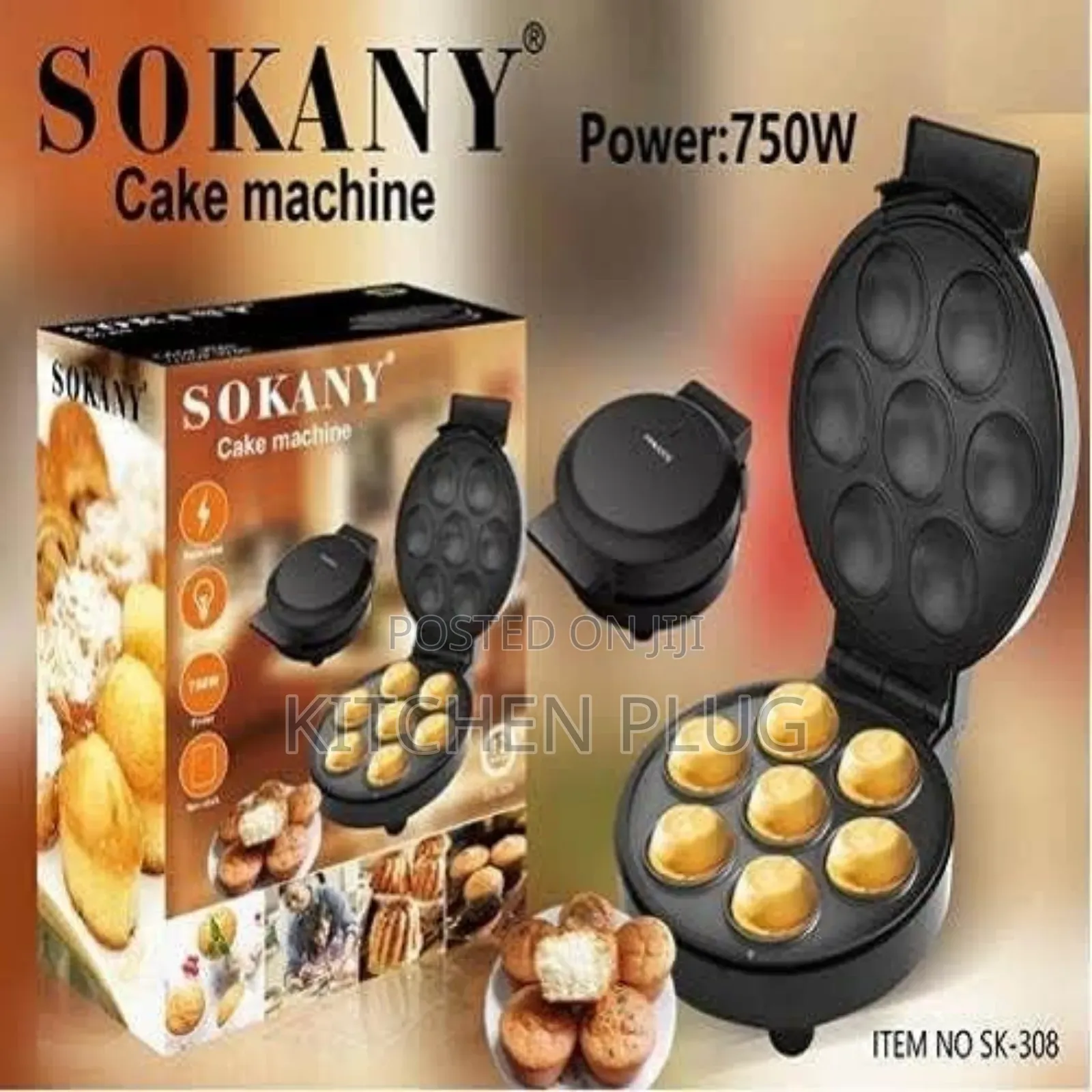 Sokany Cake Machine for Making Mini Cakes, Cupcakes, or Muffins.