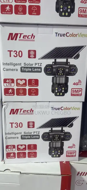Triple Lens 4g Solar PTZ Camera