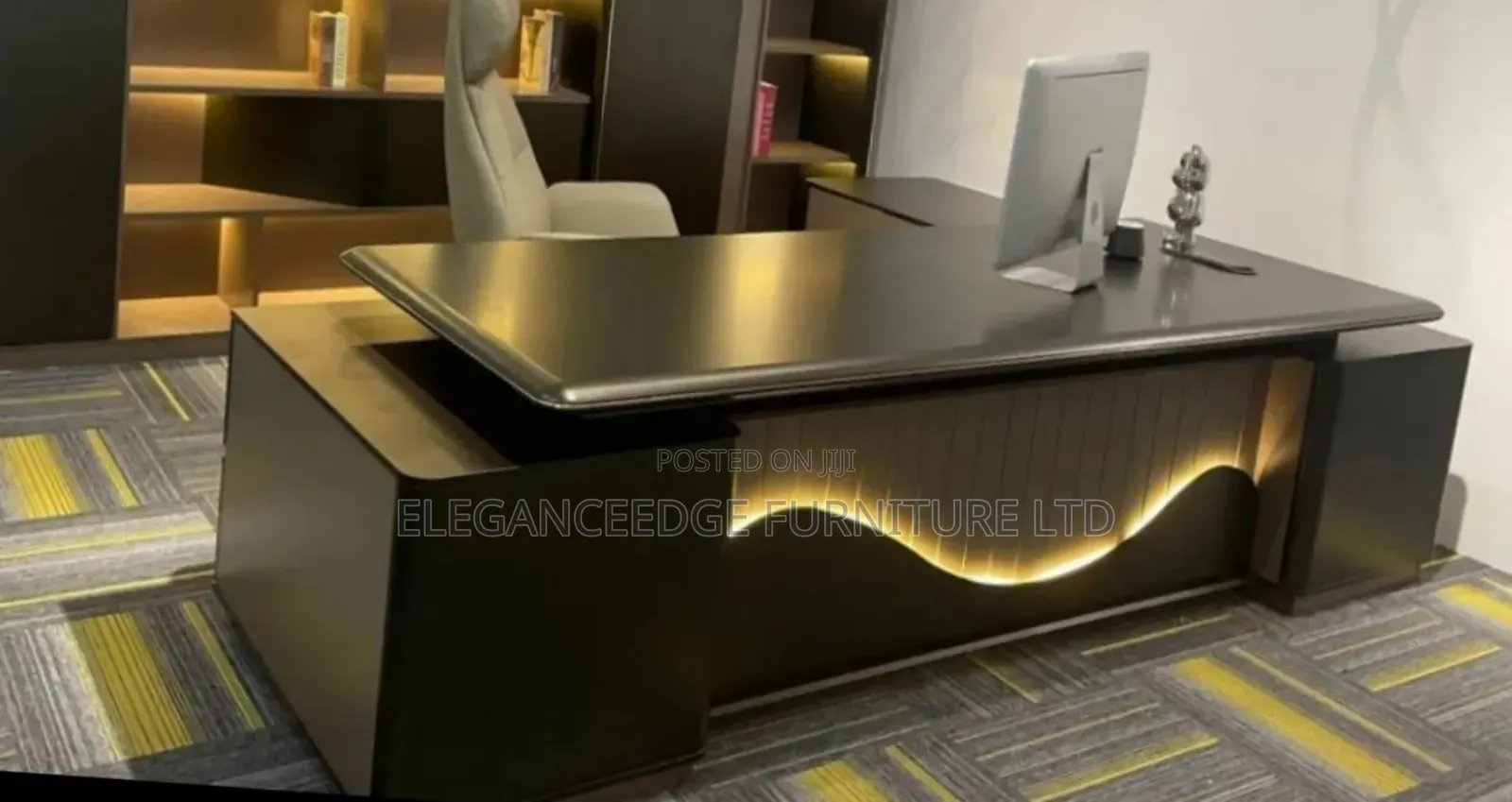 2.4 Meter Executive Office Table With Side Extension