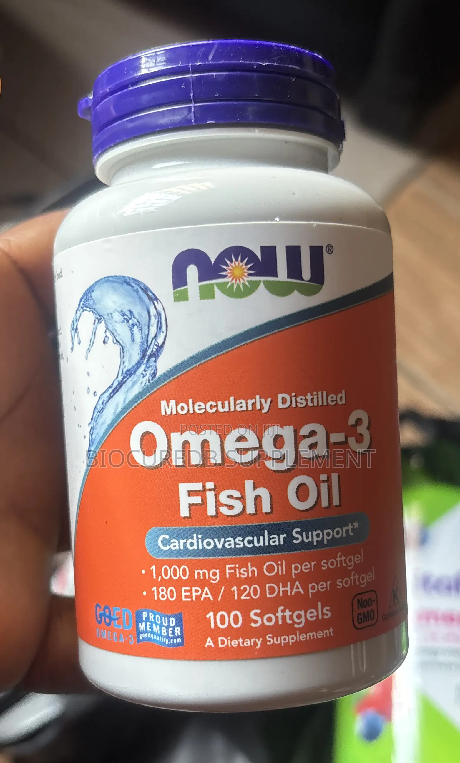 Now Omega 3 Fish Oil 100softgels