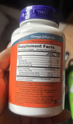 Now Omega 3 Fish Oil 100softgels