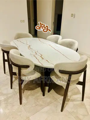 Modern Marble Table Set -- Durable, Stylish, Affordable
