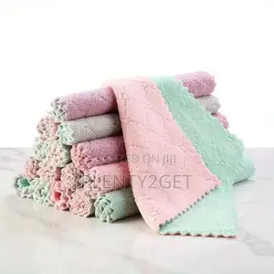 10pcs Multi-Purpose Kitchen Towels - Durable, Absorbent Dishcloths