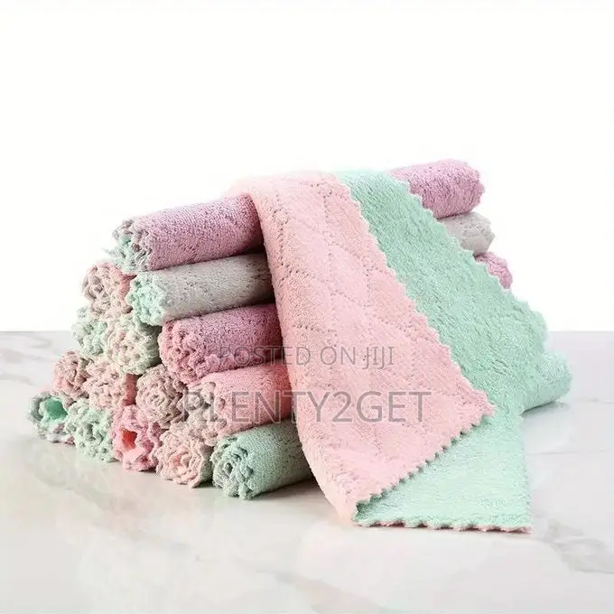 10pcs Multi-Purpose Kitchen Towels - Durable, Absorbent Dishcloths