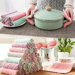 10pcs Multi-Purpose Kitchen Towels - Durable, Absorbent Dishcloths