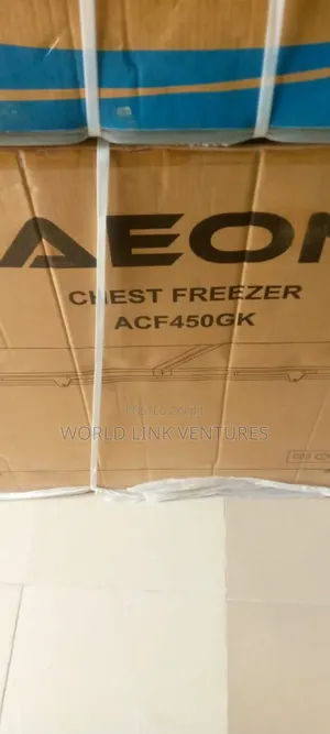 Aeon Chest Freezer Double Door With Key Lock And Company Warranty.