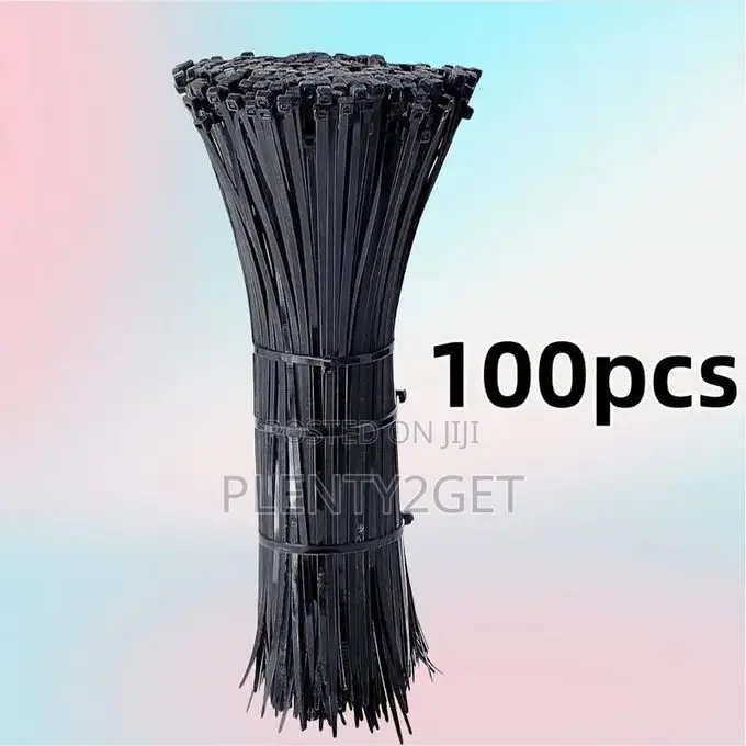100pcs Multi-purpose Heavy-duty Cable Ties With Self-locking, Durable