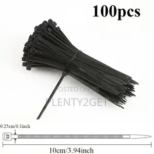 100pcs Multi-purpose Heavy-duty Cable Ties With Self-locking, Durable