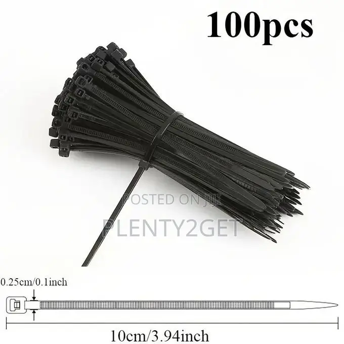 100pcs Multi-purpose Heavy-duty Cable Ties With Self-locking, Durable