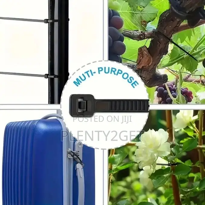 100pcs Multi-purpose Heavy-duty Cable Ties With Self-locking, Durable