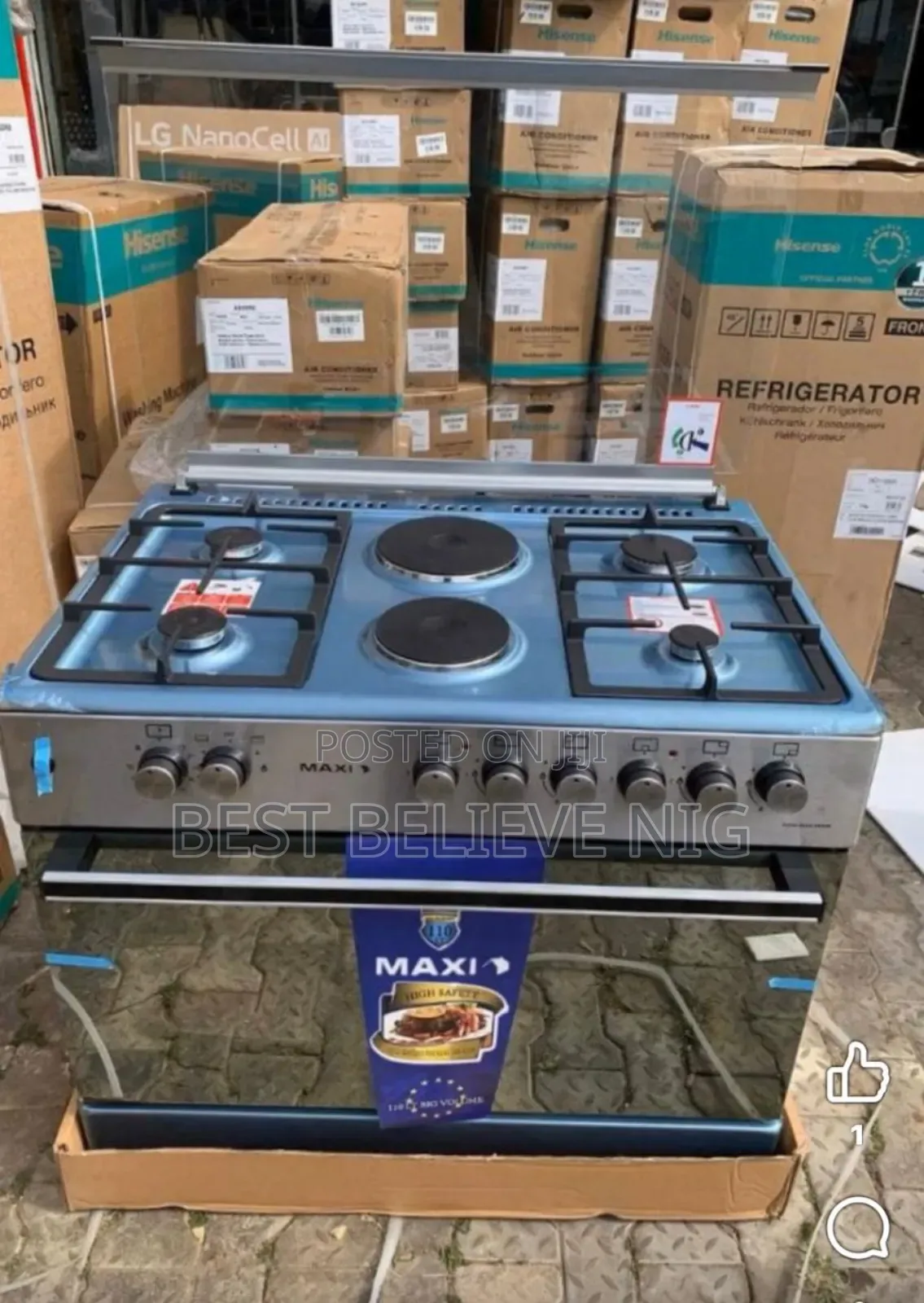 Standing Gas's Cooker With Grill