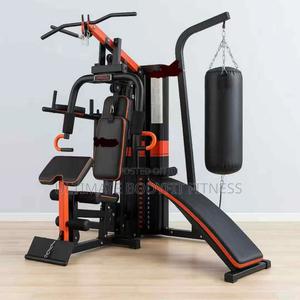 Punch Block Exercise Machine Brand New Three Station Multi Gym With Punch Bag, Sit Up Bench Machine ...