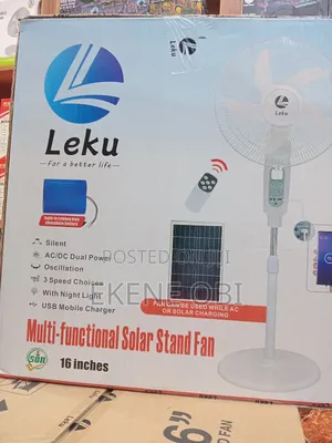 Electric and Solar Fan
