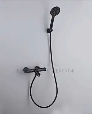 Black Thermostatic Black Shower